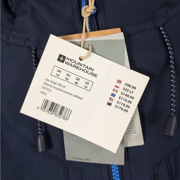 👯‍♀️Host Pick⚡️Mountain Warehouse Helsinki Recycled Softshell Jacket - Picture 6 of 12